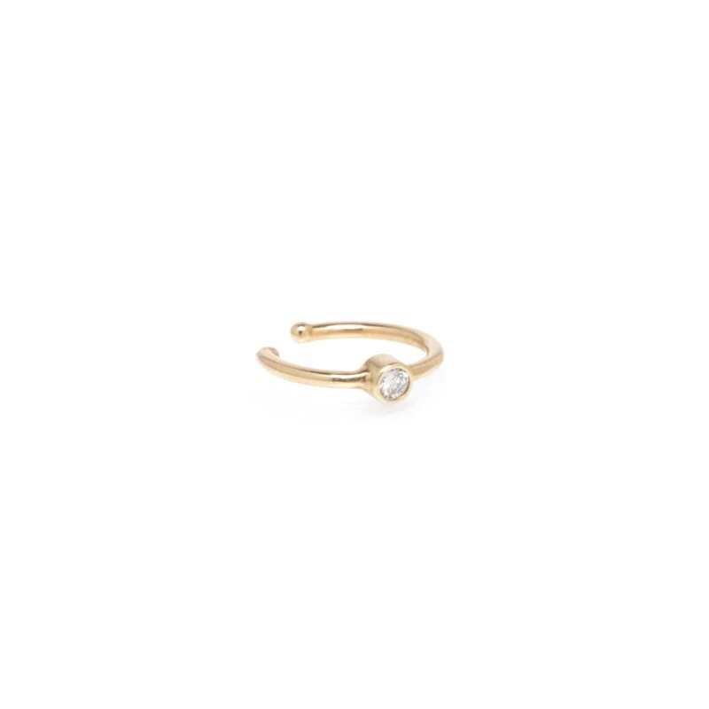 Zoe Chicco 14K Yellow Gold Single Cuff Diamond Earring