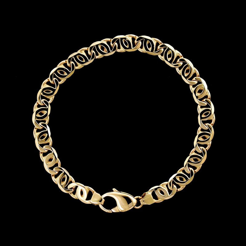 14K Yellow Gold Estate Link Bracelet
