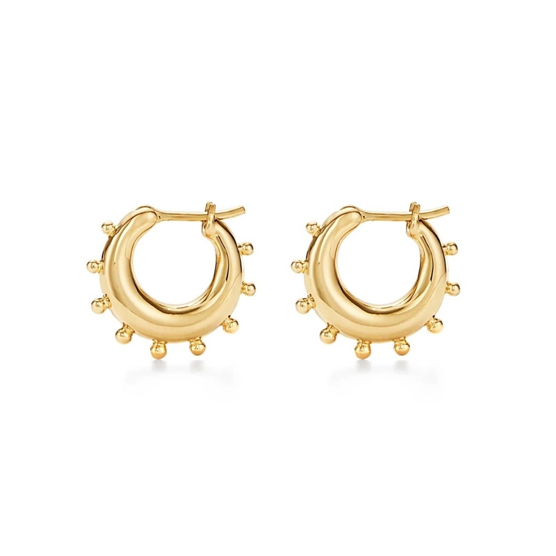 Temple St. Clair 18K Yellow Gold Yoga Hoop Earrings
