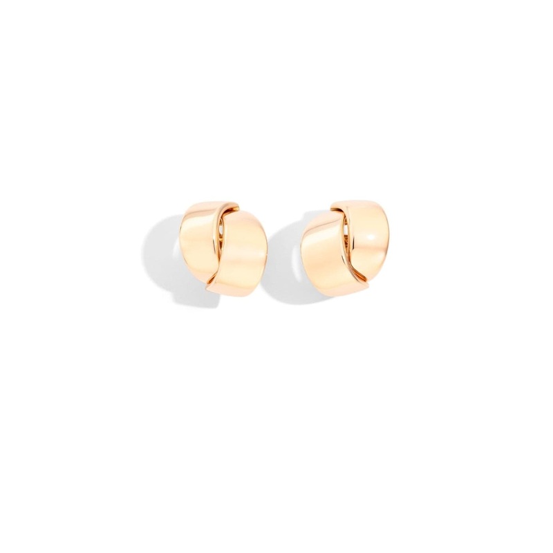 Vhernier 18K Rose Gold Abbraccio Midi Earclips