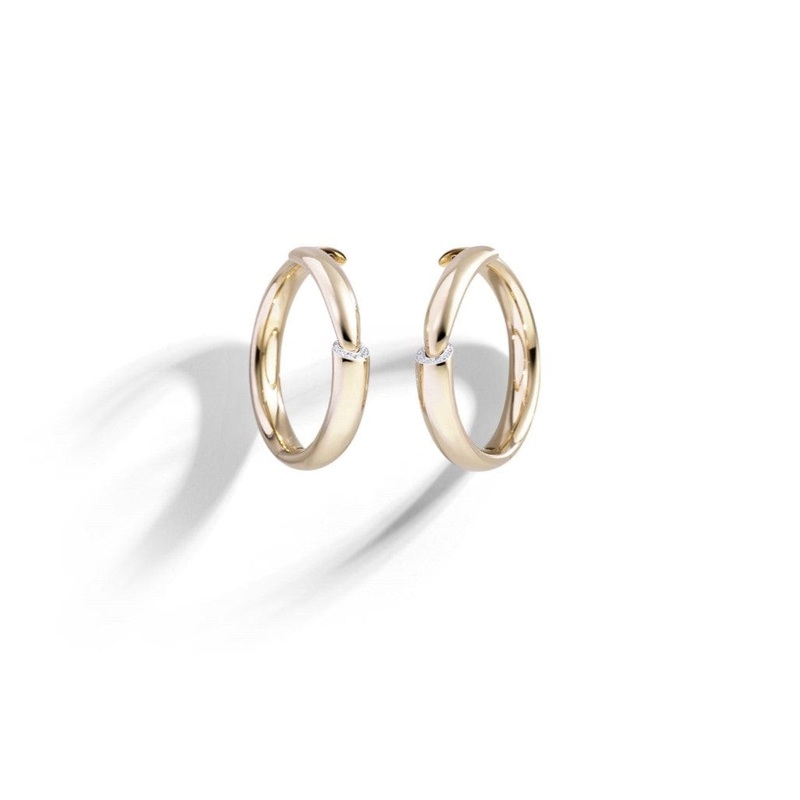 Vhernier 18K Rose Gold Calla Diamond Earrings