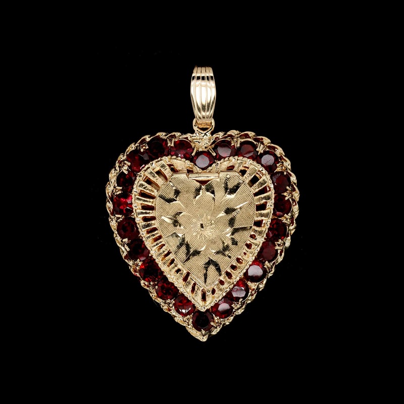 14K Yellow Gold Estate Heart Locket