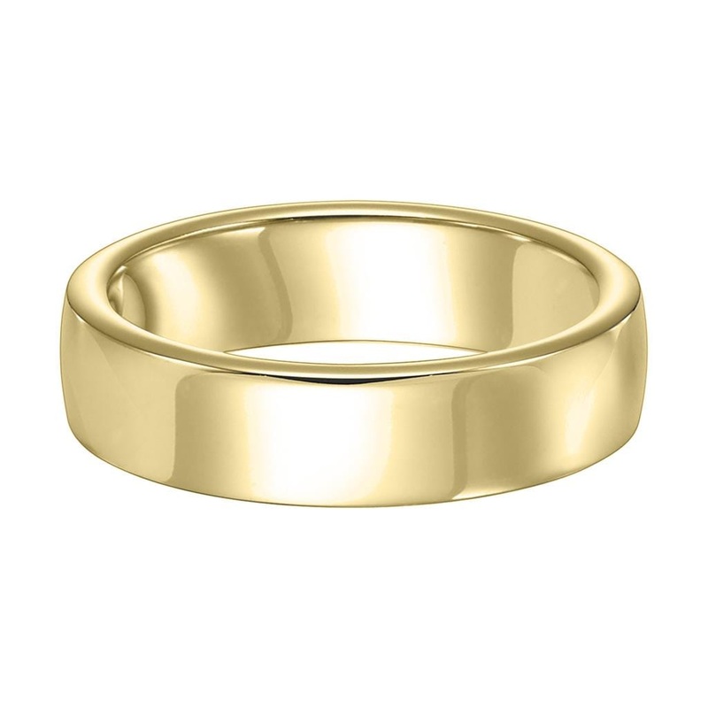14K Yellow Gold Ergo Fit Polished Band