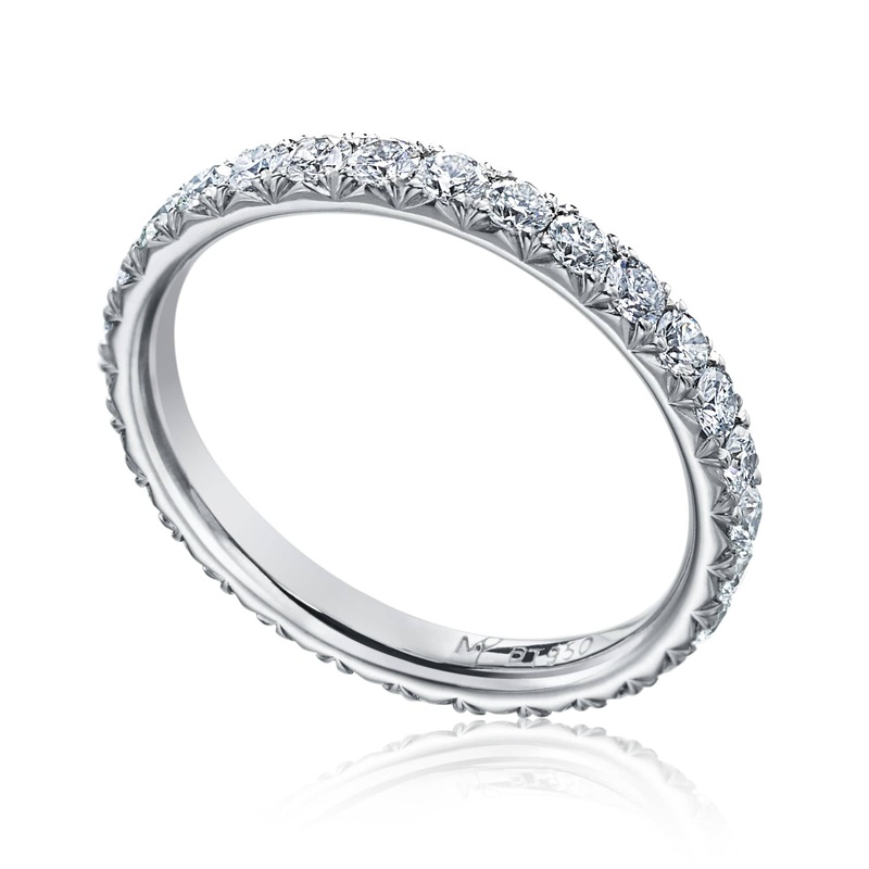 Platinum Prong Set Diamond Eternity Band