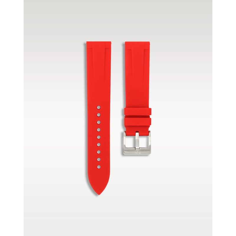 Quick Release Rubber Strap in Red