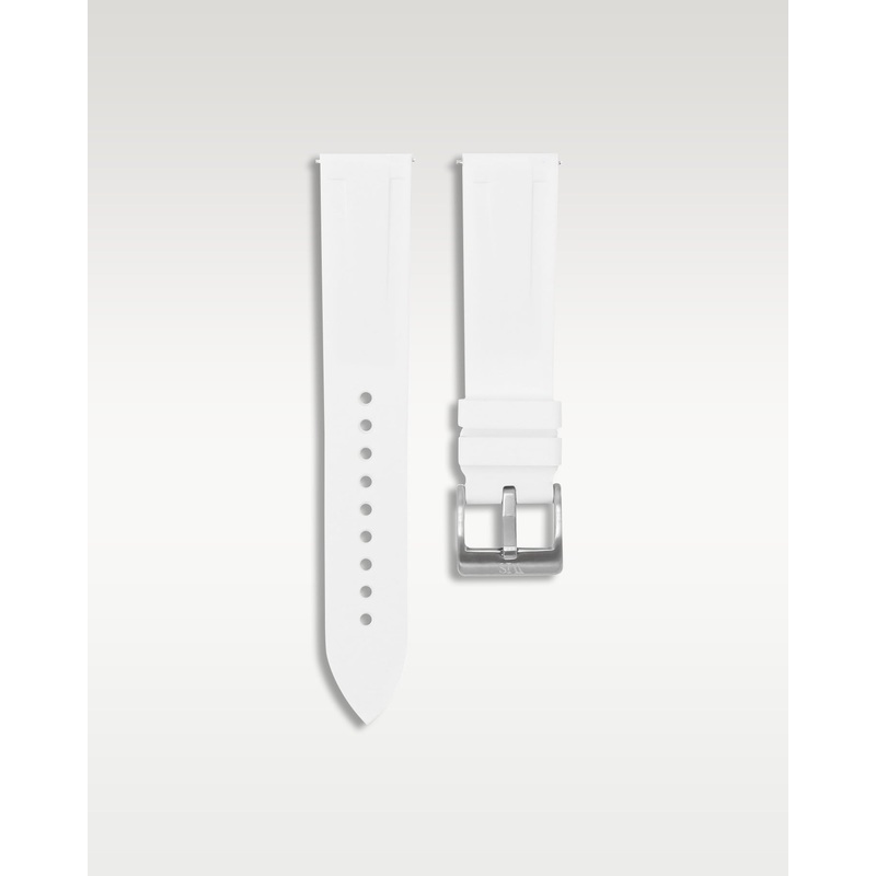 Quick Release Rubber Strap in White