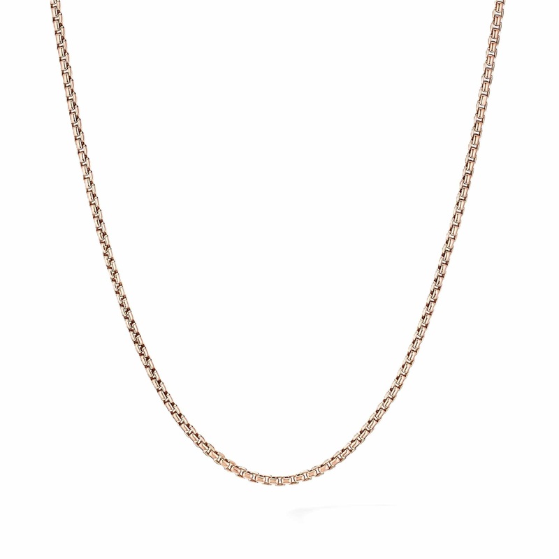 Small Box Chain in Rose Gold