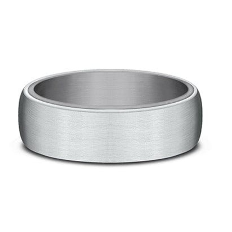 14K White Gold and Tantalum Satin Finish Band