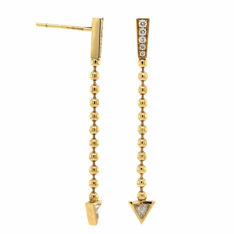 Sorellina 18K Yellow Gold Cupid’s Arrow Earrings