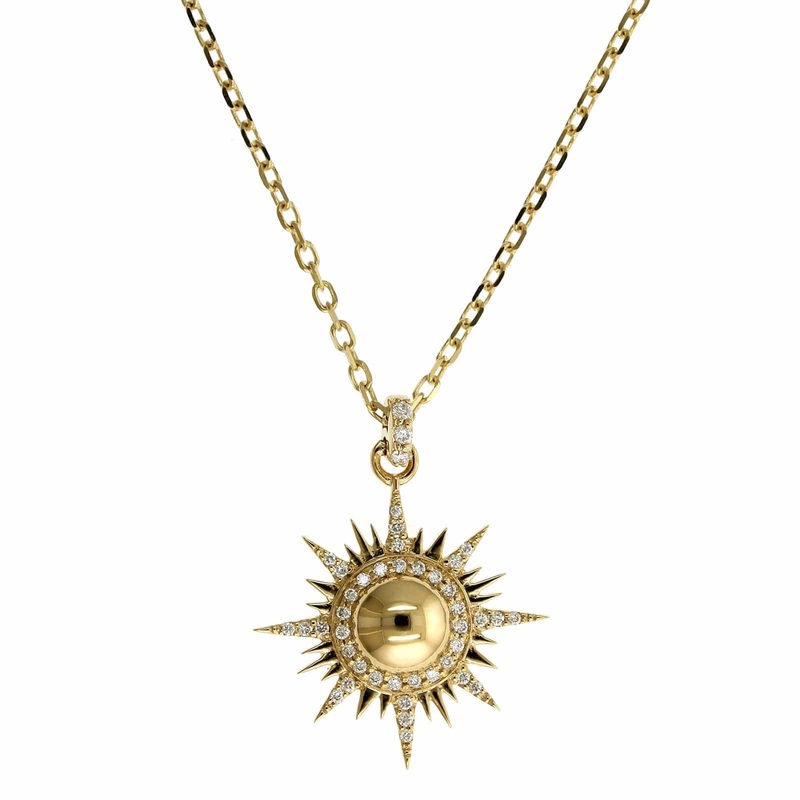 Sorellina 18K Yellow Gold Il Sole Mini Necklace