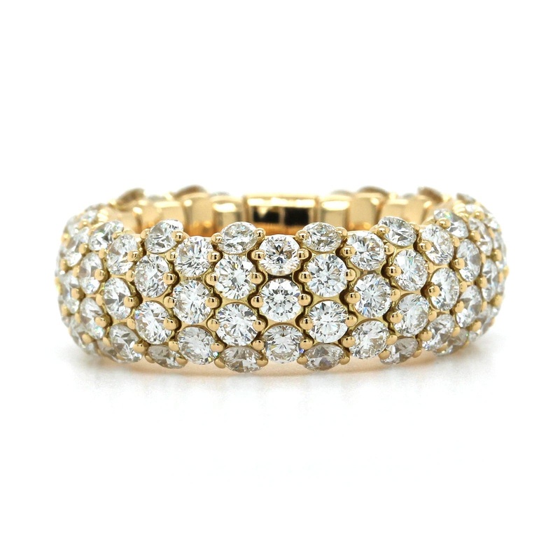 Zydo 18K Yellow Gold Diamond Stretch Ring