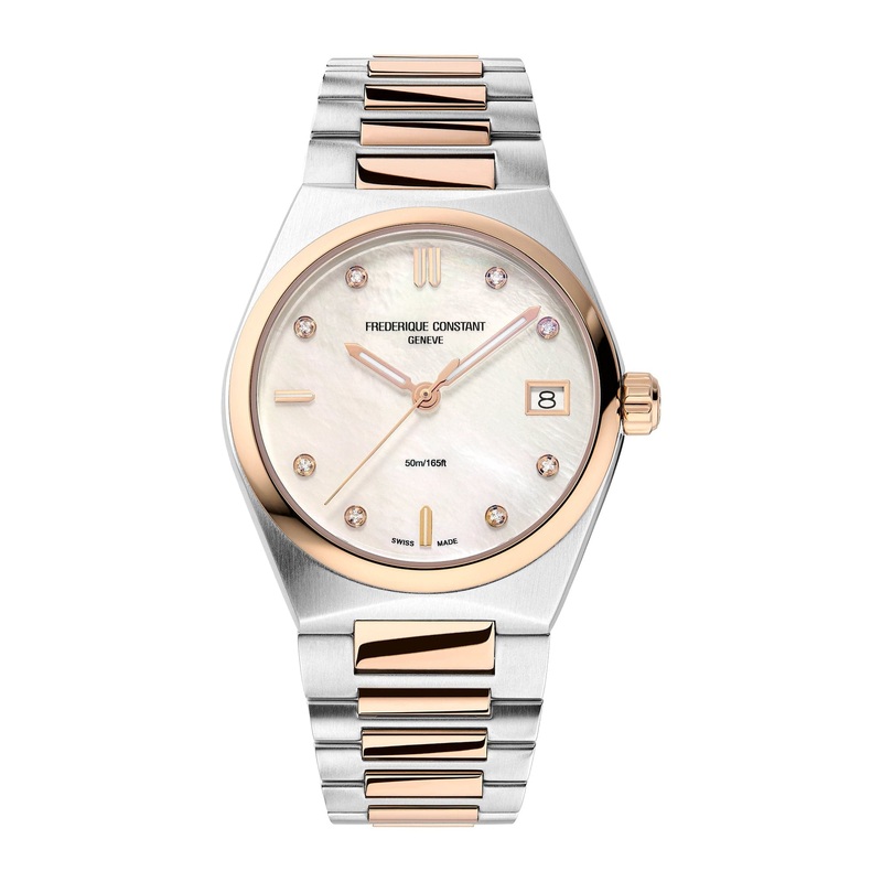 Frederique Constant Highlife Quartz Stainless Steel Rose Gold Plate FC-240MPWD2NH2B