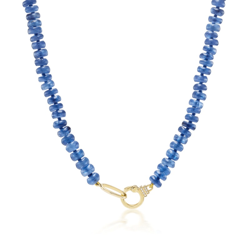 Sorellina 18K Yellow Gold Kyanite Bead Necklace