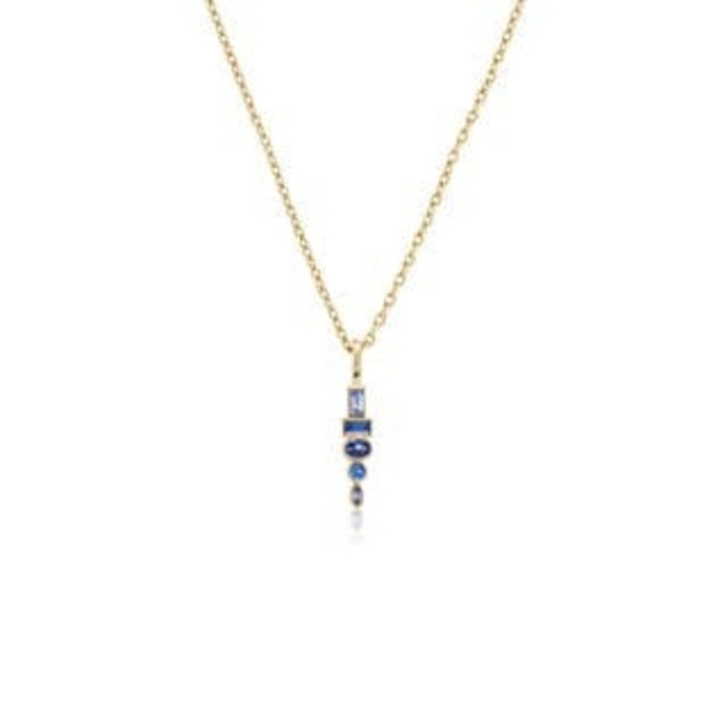 Sorellina 18K Yellow Gold Totem Sapphire Necklace