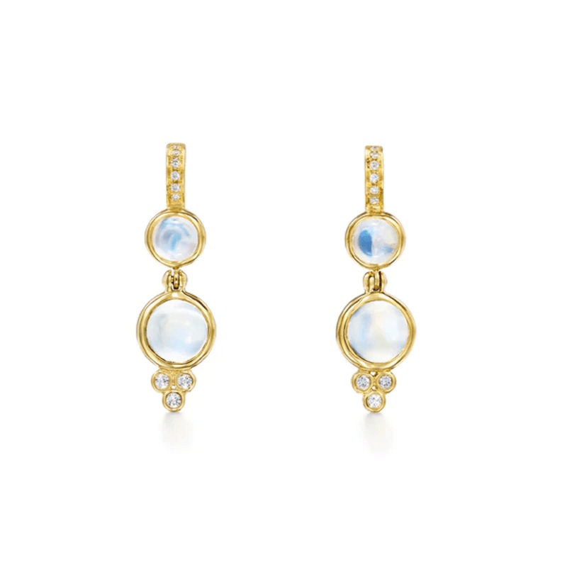 Temple St. Clair 18K Yellow Gold Mulan Drop Earrings