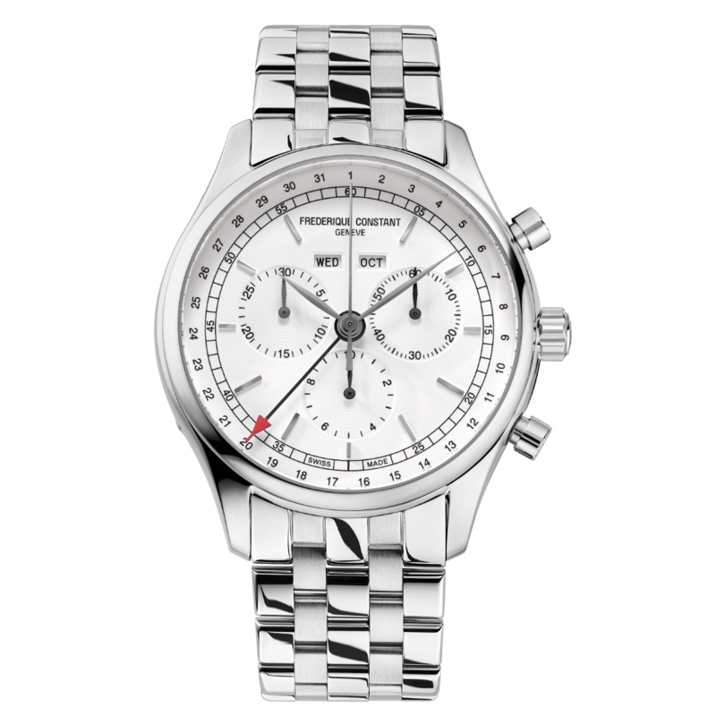 Frederique Constant Classics Quartz Chronograph Triple Calendar Stainless Steel FC-296SW5B6B