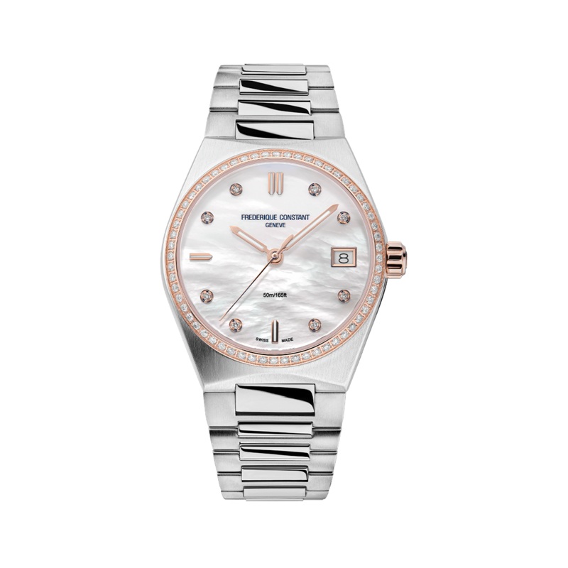 Frederique Constant Highlife Ladies Quartz Stainless Steel & Rose Gold FC-240MPWD2NHD2B