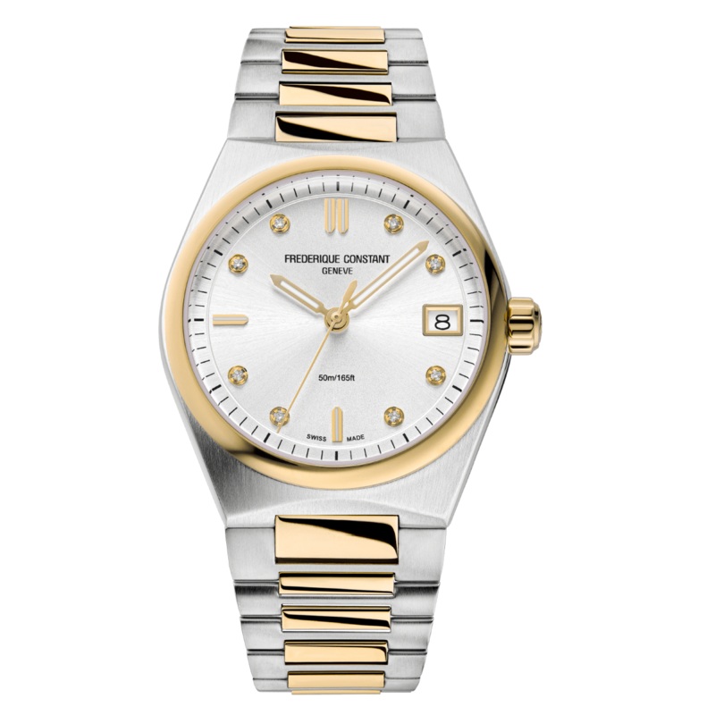 Frederique Constant Highlife Ladies Quartz Stainless Steel & Yellow Gold FC-240VD2NH3B